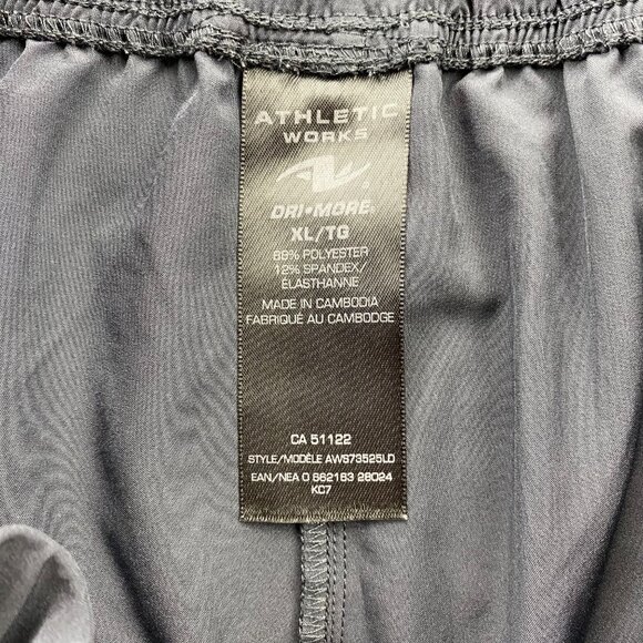 Athletic Works Women Short Pants Size Extra Large XL Gray Sporty Gym Athleisure - Picture 3 of 10